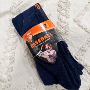 Navy Baseball Performance Socks - 2 Pair